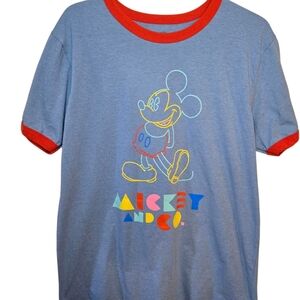 Mens  Disney Blue and Red T-Shirt